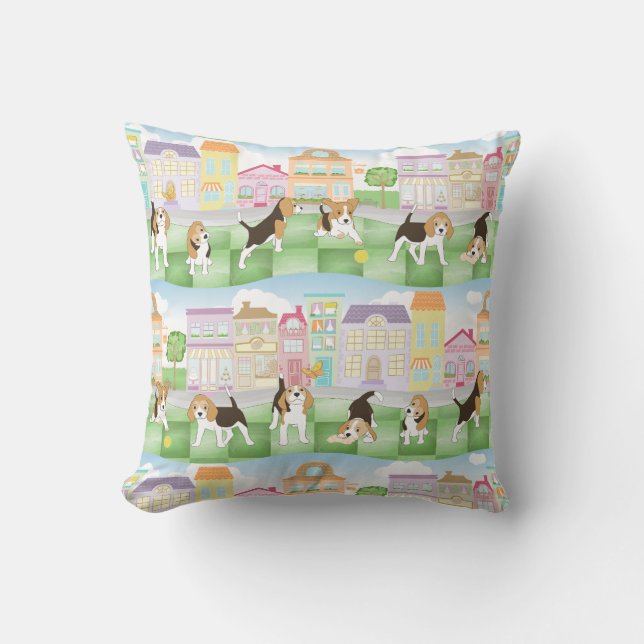 Coussin Beagles (Recto)