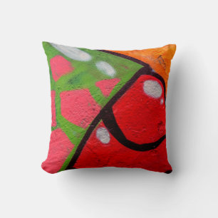 Coussin Beau art de rue de graffiti. Couleur Abstraite c