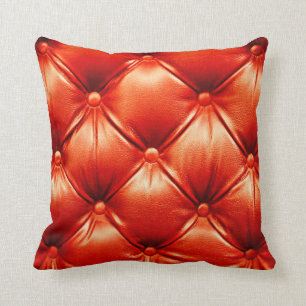 Coussin Beau canapé en cuir avec boutons