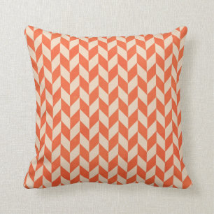 Coussin Beau carreau de corail de Chevron