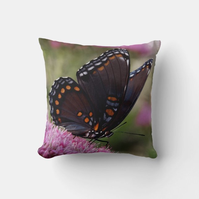 Coussin Beau carreau de papillon (Recto)