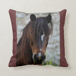 Coussin Beau cheval Brown