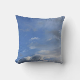 Coussin beau ciel bleu et nuages blancs