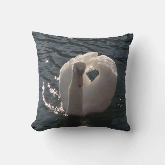 Coussin Beau cygne blanc (Recto)