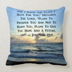 COUSSIN BEAU JEREMIAH 29:11 SCRIPTURE VERSE