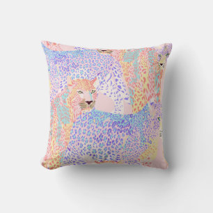 Coussin Beau léopard Motif sans mer illustration Ar