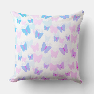 Coussin Beau Motif à papillons arc-en-ciel