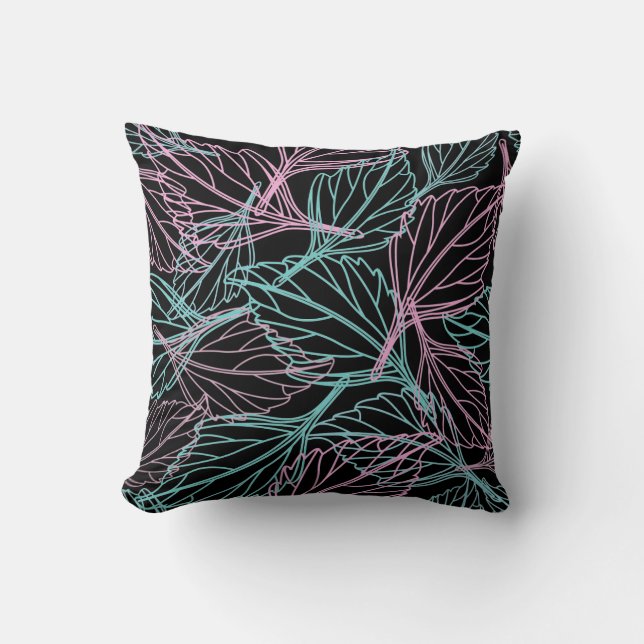 Coussin Beau motif feuille (Recto)