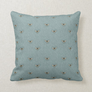 Coussin Beau motif tiré par la main chic d'abeille