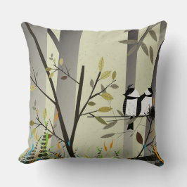 Coussin Beau Oiseau Couple Jeu Oiseau