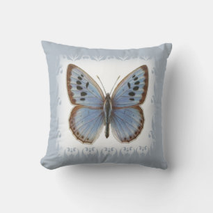 Coussin Beau Papillon Bleu