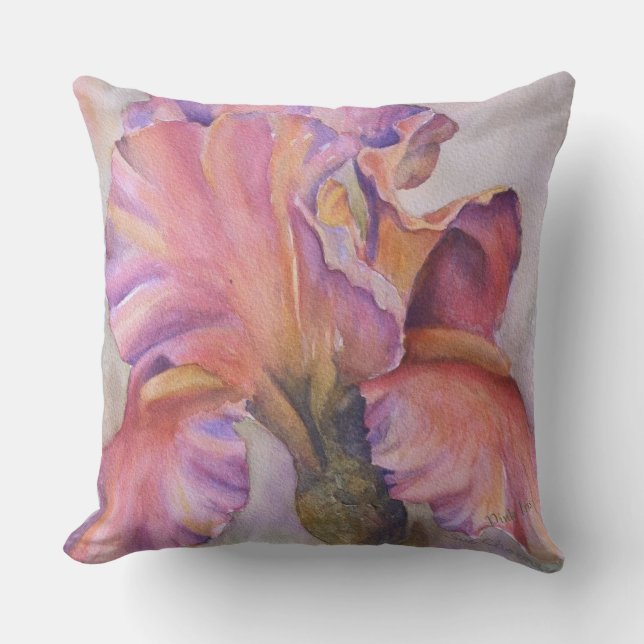 COUSSIN BEAU PATIO FLEURIE ROSE IRIS (Recto)