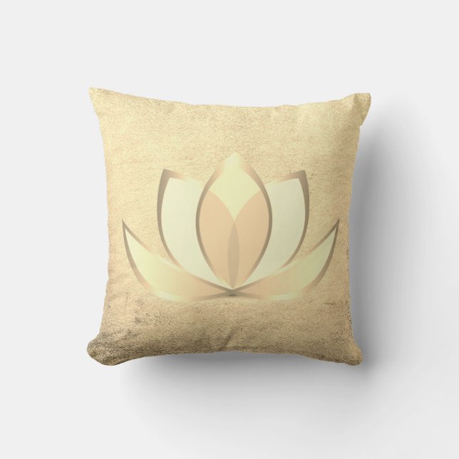 Coussin Beau stylish chic or Lotus, Zen (Recto)