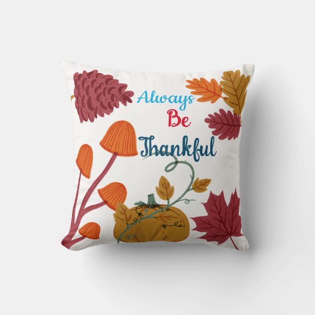 Coussin Beau Thanksgiving Customisé (Recto)