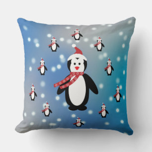 Coussin Beaucoup de pingouins