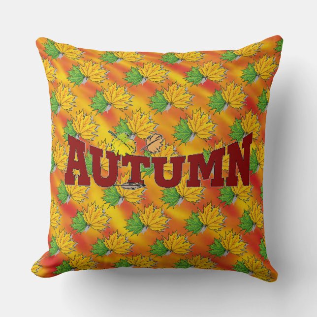 Coussin Beauté d'automne - (Recto)
