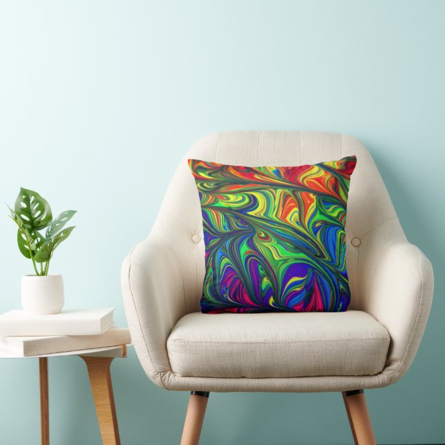 Coussin Beautiful Abstract Throw Pillow (Chaise)