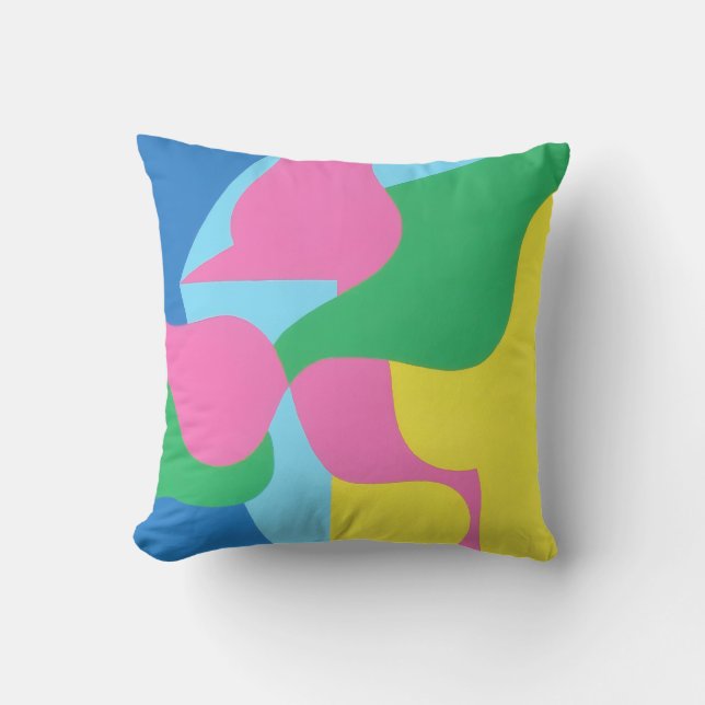 Coussin Beautiful and Vibrant Colors! Throw Pillow (Recto)