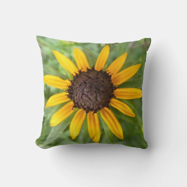 Coussin Beautiful Rudbeckia Flower Trend Throw pillow (Recto)