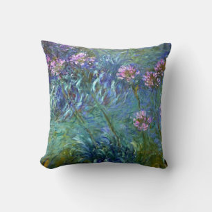 Coussin Beaux-arts de Claude Monet d'Agapanthus