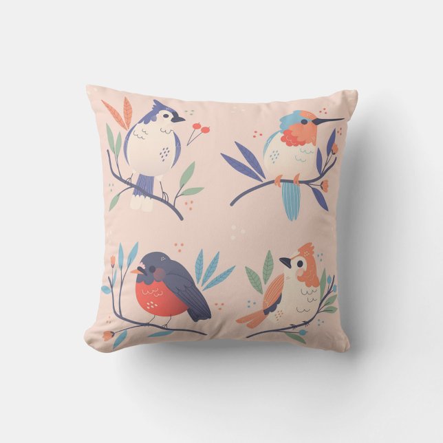 Coussin Beaux Oiseaux (Créateur téléchargé)