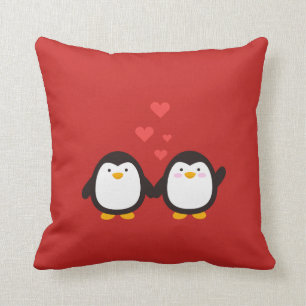 Coussin beaux pingouins
