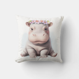 Coussin Bébé adorable Hippopotamus