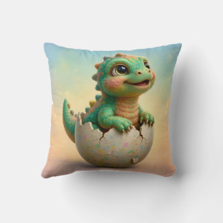 Coussin ~ BÉBÉ DINOSAURE ~ Éclosion de l'œuf ~