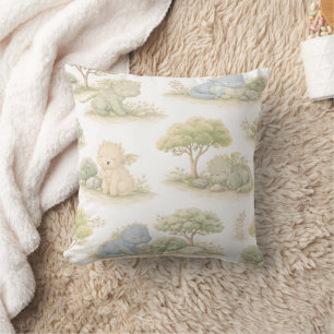 Coussin Bébé Dragon Mignon Motif Pastel de la Forêt (1)