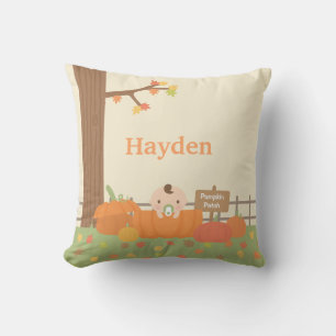 Coussin Bébé en Citrouille FunnyAutomne Thème Nourriture D