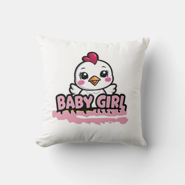 Coussin Bébé fille (Recto)