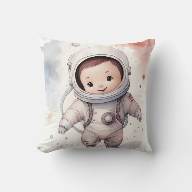 Coussin Bébé garçon astronaute (Recto)