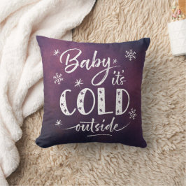Coussin Bébé Il fait froid dehors de Purple Ombre