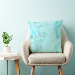 Coussin Bébé marbre bleu
