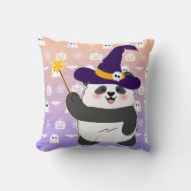 Bébé mignon de Halloween Panda sorcière magique
