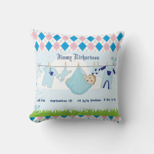 Coussin Bébé mignon ligne de vêtements pour garçon