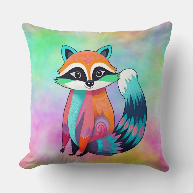 Coussin Bébé mignon Raccoon (Recto)
