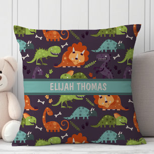 Coussin Bébés dinosaures mignons Dinosaures personnalisés 