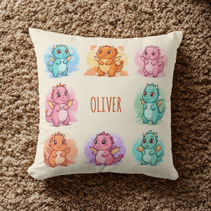 Coussin Bébés dragons personnalisés ludiques