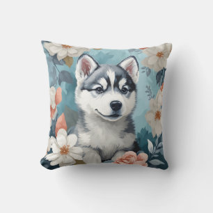 Coussin Bébés mignons animaux Husky Puppy