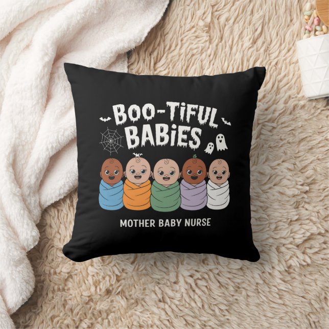Coussin Bébés nourrissants Mère Bébé Infirmière Halloween (Couverture)