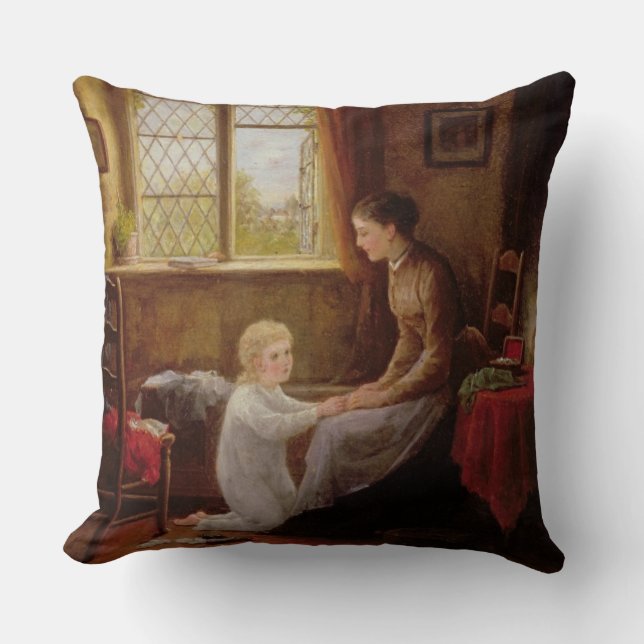 Coussin Bedtime, 1890 (huile sur panneau) (Recto)