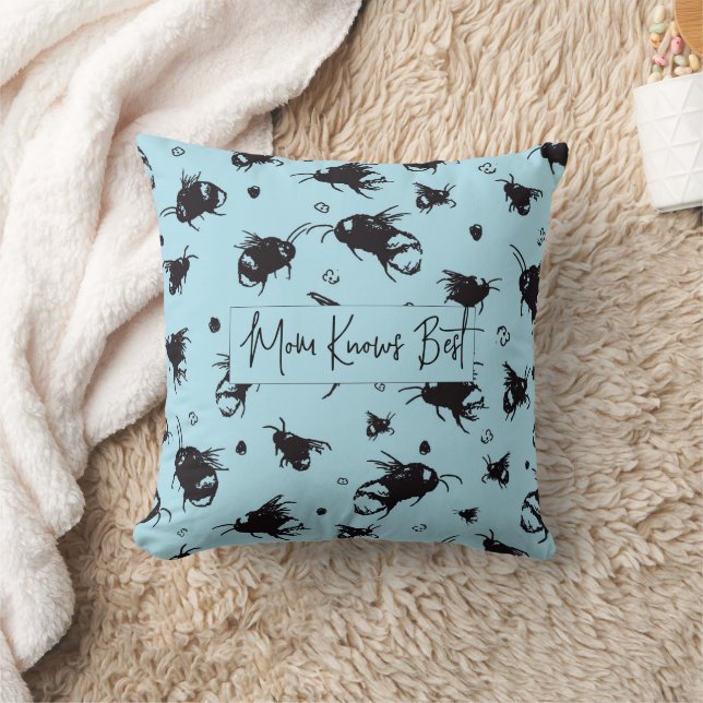 Coussin Bee Art Personnalisable | Un cadeau pour e (Couverture)