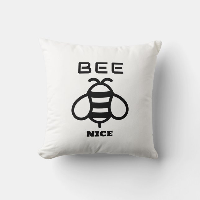 Coussin Bee Nice with Minimal Design (Recto)
