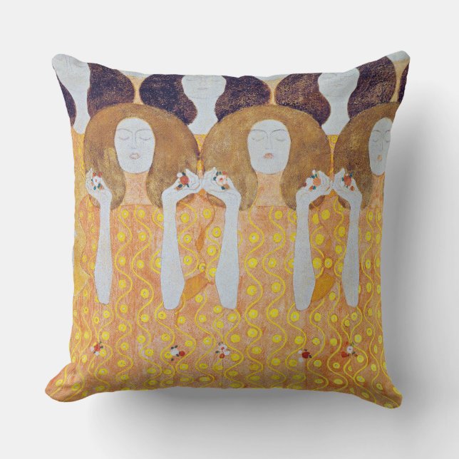 Coussin Beethoven Frieze (détail), Gustav Klimt (Recto)