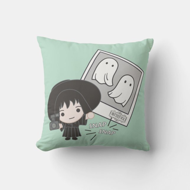 Coussin Beetlejus | Chibi Lydia Ghost Photography (Recto)