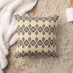 Coussin beige, décoration intérieure, abstrait, motif
