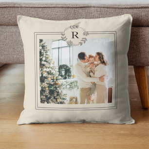 Coussin Beige moderne   Photo de famille   Pilier de lance