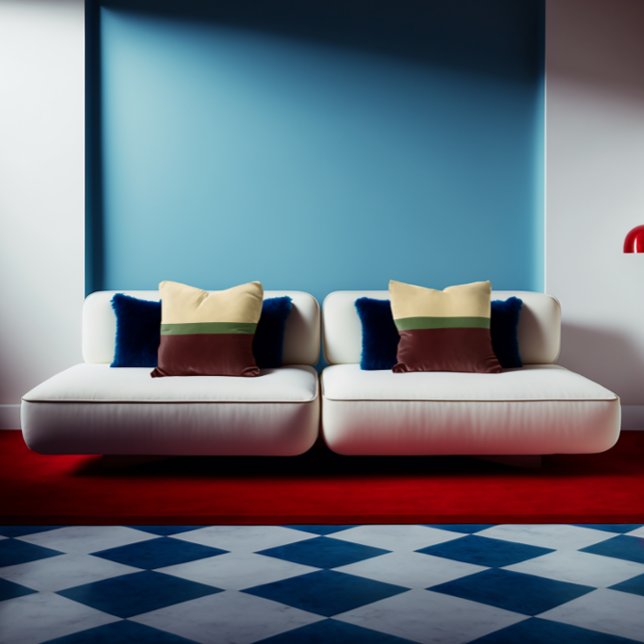 Coussin Beige, Vert, Bourgogne (Créateur téléchargé)