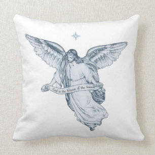 Coussin Bel Ange Vintage avec Message